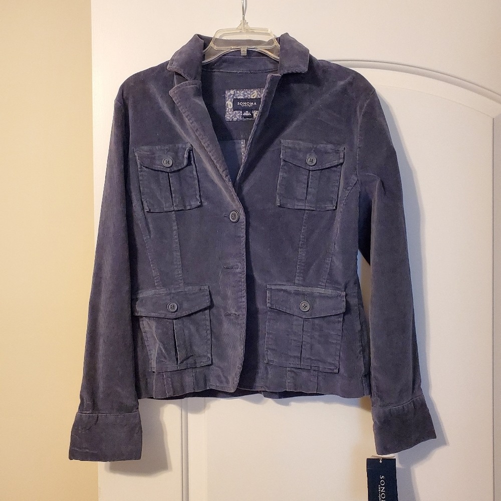NWT Navy blue corduroy blazer